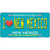 I Love New Mexico Novelty Metal License Plate 24" x 12" (LLP)