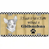 Pencil Sketch Chihuahua Metal Novelty License Plate 24" x 12" (LLP)