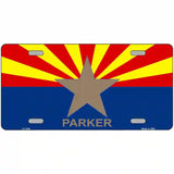 Parker Arizona State Flag Metal Novelty License Plate 24" x 12" (LLP)