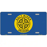 Salt River Tribe Flag Metal Novelty License Plate 24" x 12" (LLP)