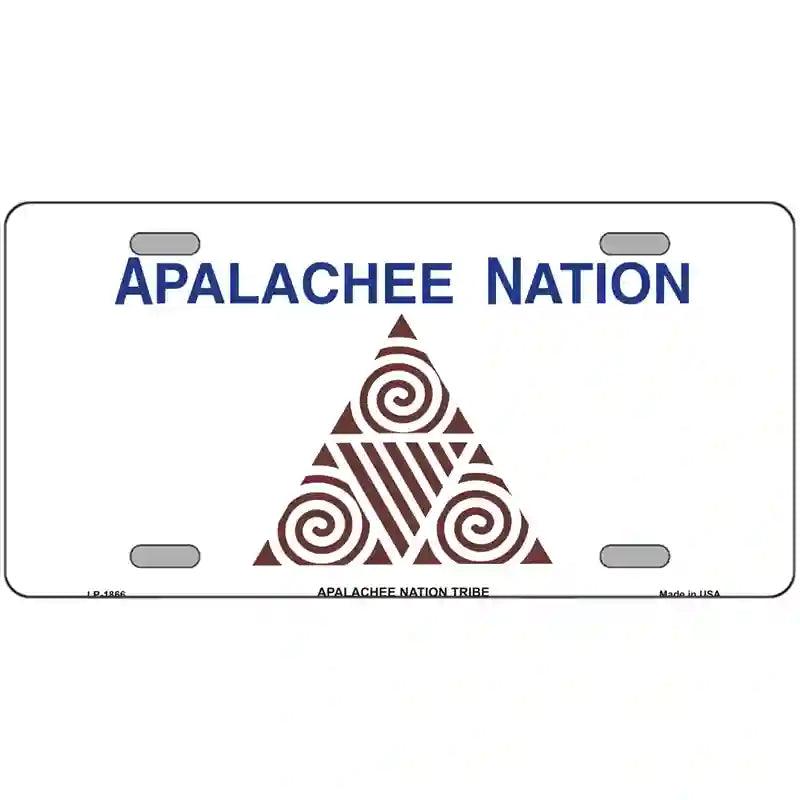 Apalachee Nation Flag Metal Novelty License Plate 24" x 12" (LLP)