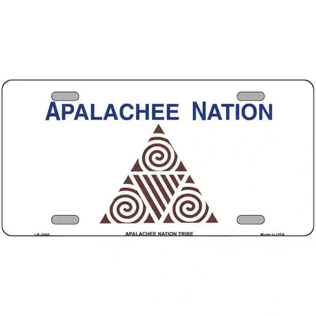 Apalachee Nation Flag Metal Novelty License Plate 24" x 12" (LLP)