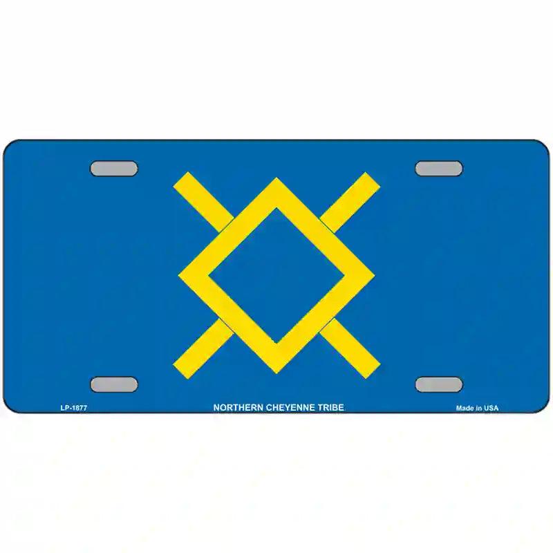 Northern Cheyenne Flag Metal Novelty License Plate 24" x 12" (LLP)