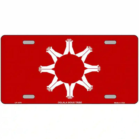 Oglala Sioux Tribe Flag Metal Novelty License Plate 24" x 12" (LLP)