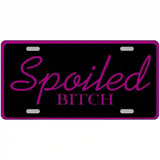 Spoiled Bitch Metal Novelty License Plate 24" x 12" (LLP)