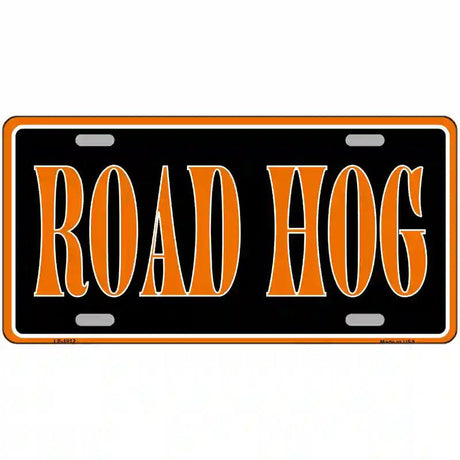 Road Hog Metal Novelty License Plate 24" x 12" (LLP)