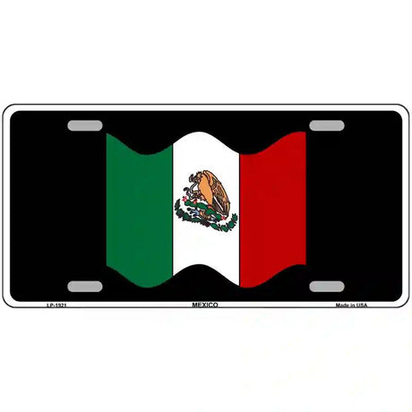 Mexico Waving Flag Metal Novelty License Plate 24" x 12" (LLP)