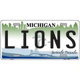 Lions Michigan State Novelty Metal License Plate 24" x 12" (LLP)