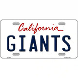 Giants California State Novelty Metal License Plate 24" x 12" (LLP)