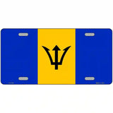 Barbados Flag Metal Novelty License Plate 24" x 12" (LLP)
