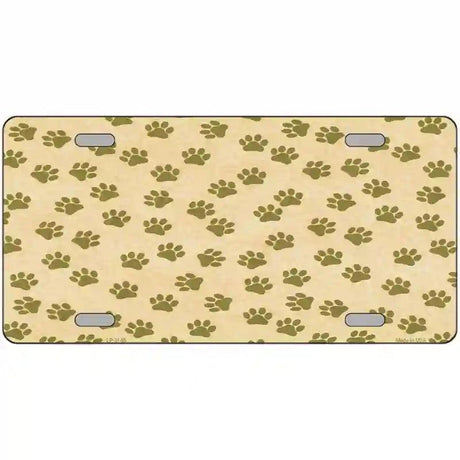 Paw s Metal Novelty License Plate 24" x 12" (LLP)