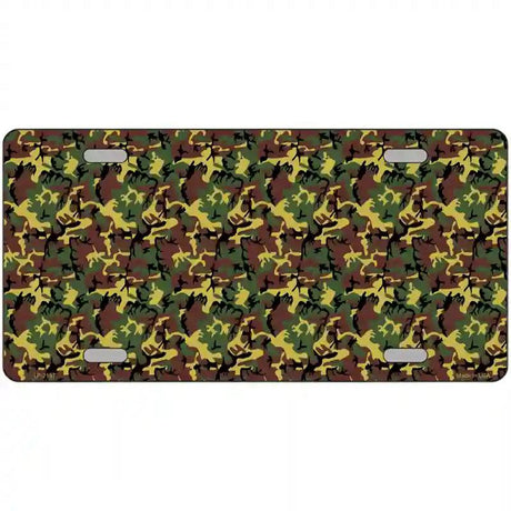 Camouflage Metal Novelty License Plate 24" x 12" (LLP)