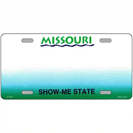 Missouri Novelty State Blank Metal License Plate 24" x 12" (LLP)