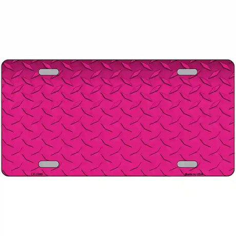 Diamond Pink Metal Novelty License Plate 24" x 12" (LLP)