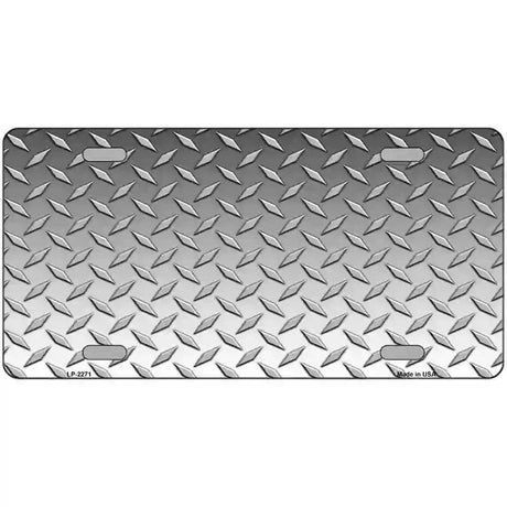 Diamond Silver Metal Novelty License Plate 24" x 12" (LLP)