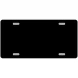Black Solid Metal Novelty License Plate 24" x 12" (LLP)