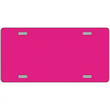 Pink Solid Metal Novelty License Plate 24" x 12" (LLP)