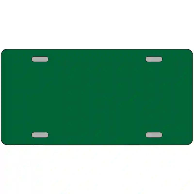 Green Solid Metal Novelty License Plate 24" x 12" (LLP)