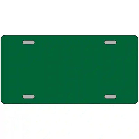 Green Solid Metal Novelty License Plate 24" x 12" (LLP)