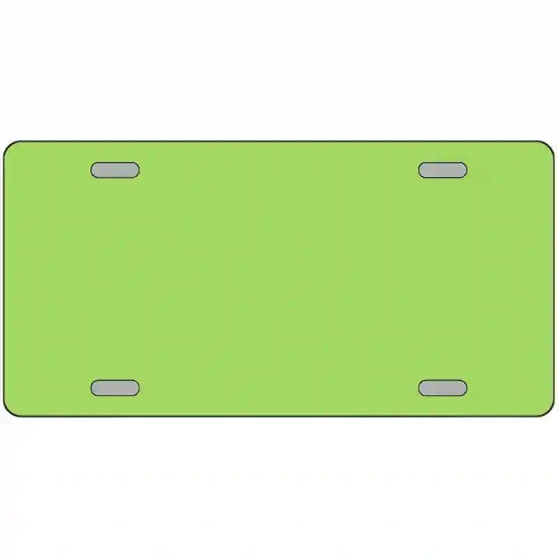 Lime Green Solid Metal Novelty License Plate 24" x 12" (LLP)