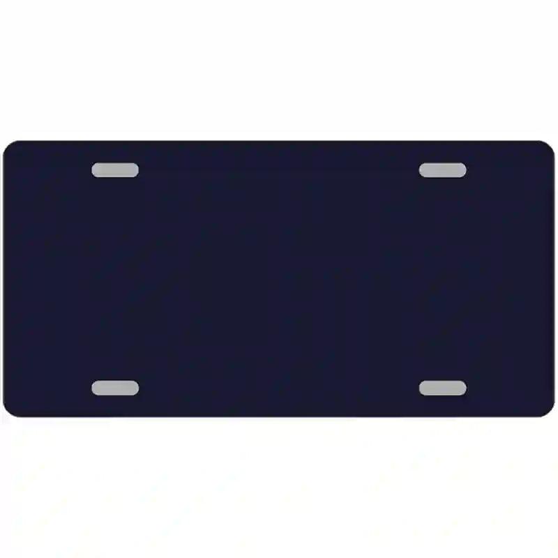 Navy Blue Solid Metal Novelty License Plate 24" x 12" (LLP)