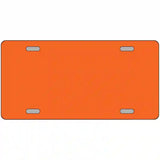 Orange Solid Metal Novelty License Plate 24" x 12" (LLP)