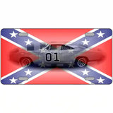 Confederate Flag Charger Metal Novelty License Plate 24" x 12" (LLP)