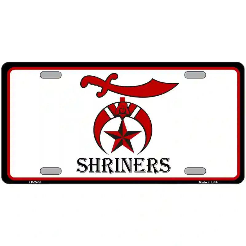 Shriners Logo Metal Novelty License Plate 24" x 12" (LLP)