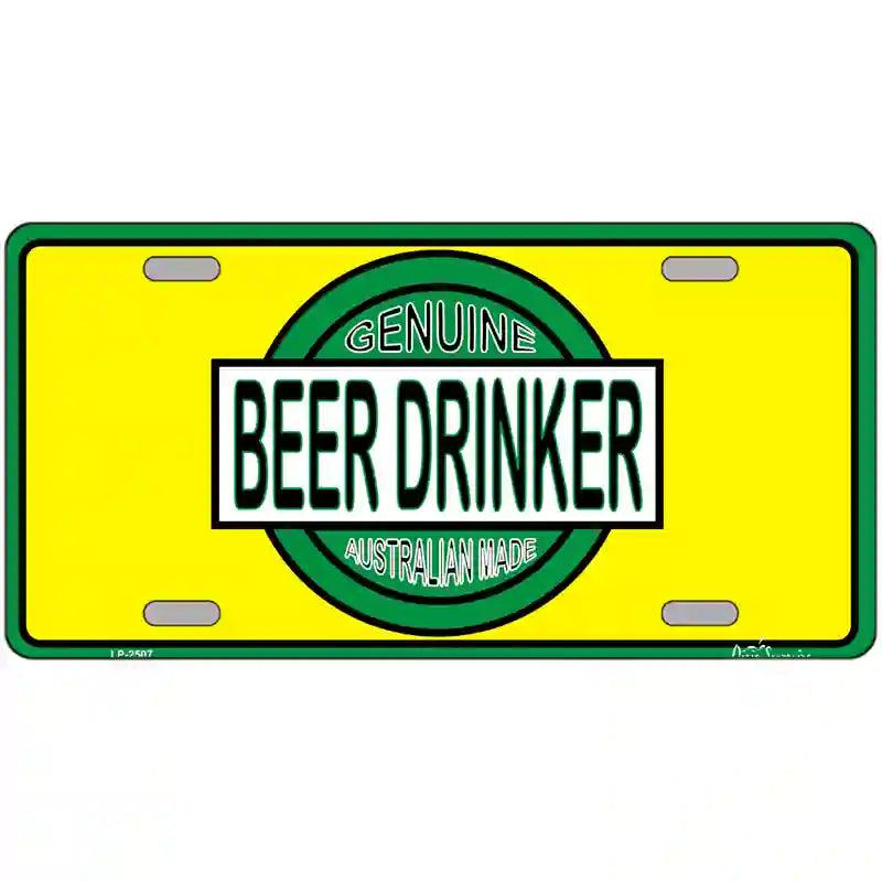 Beer Metal Novelty License Plate 24" x 12" (LLP)