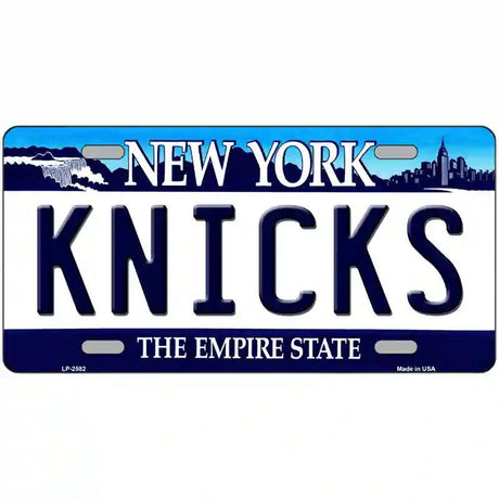 Knicks New York Novelty State Metal License Plate 24" x 12" (LLP)