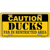 Caution Ducks Metal Novelty License Plate 24" x 12" (LLP)