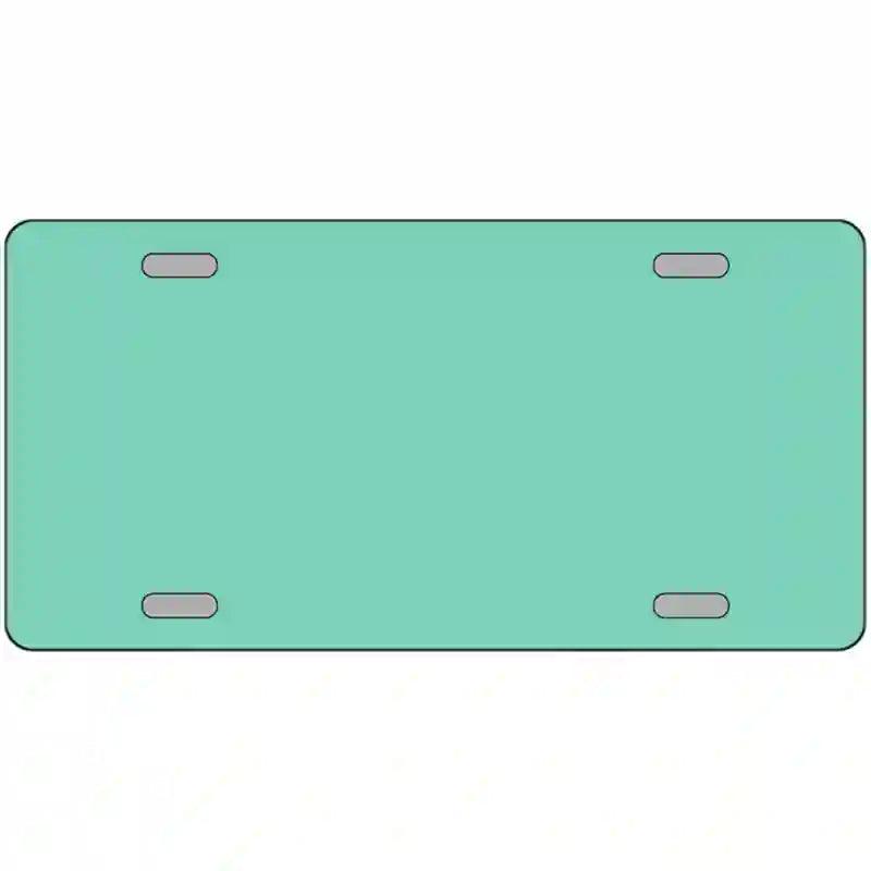 Mint Solid Metal Novelty License Plate 24" x 12" (LLP)