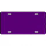 Purple Solid Metal Novelty License Plate 24" x 12" (LLP)