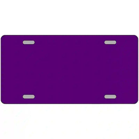 Purple Solid Metal Novelty License Plate 24" x 12" (LLP)
