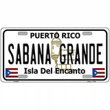 Sabana Grande Puerto Rico Metal Novelty License Plate 24" x 12" (LLP)