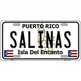 Salinas Puerto Rico Metal Novelty License Plate 24" x 12" (LLP)
