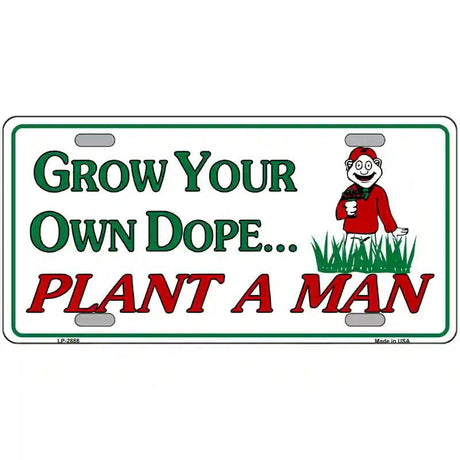 Grow Dope Metal Novelty License Plate 24" x 12" (LLP)