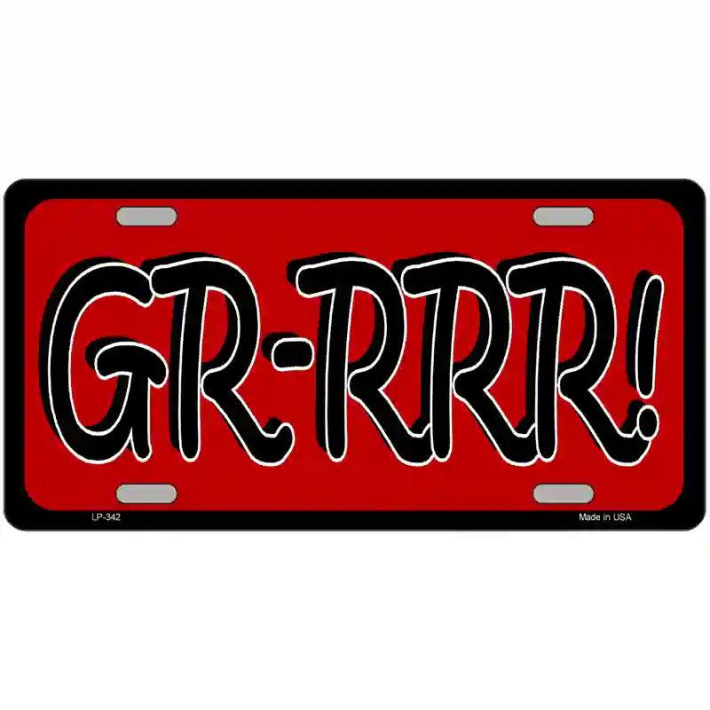 GR-RRR Metal Novelty License Plate 24" x 12" (LLP)