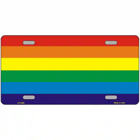 Rainbow Flag Metal Novelty License Plate 24" x 12" (LLP)