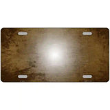 Brown White Fade Scratched License Plate Metal Novelty 24" x 12" (LLP)