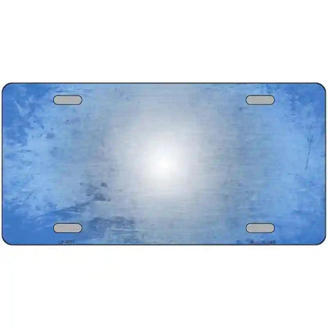Lt Blue White Fade Scratched License Plate Metal Novelty 24" x 12" (LLP)