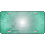 Mint White Fade Scratched License Plate Metal Novelty 24" x 12" (LLP)