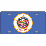 Minnesota State Flag Metal Novelty License Plate 24" x 12" (LLP)