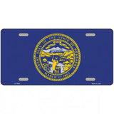 Nebraska State Flag Metal Novelty License Plate 24" x 12" (LLP)