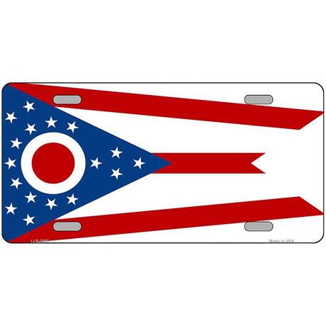 Ohio State Flag Metal Novelty License Plate 24" x 12" Large (LLP)