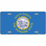 South Dakota State Flag Metal Novelty License Plate 24" x 12" (LLP)