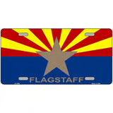 Flagstaff Arizona State Flag Metal Novelty License Plate 24" x 12" (LLP)