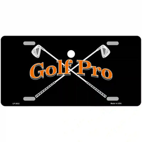 Golf Pro Metal Novelty License Plate 24" x 12" (LLP)