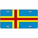 Aland Flag Metal Novelty License Plate 24" x 12" (LLP)
