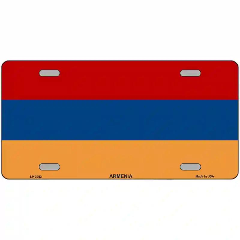 Armenia Flag Metal Novelty License Plate 24" x 12" (LLP)